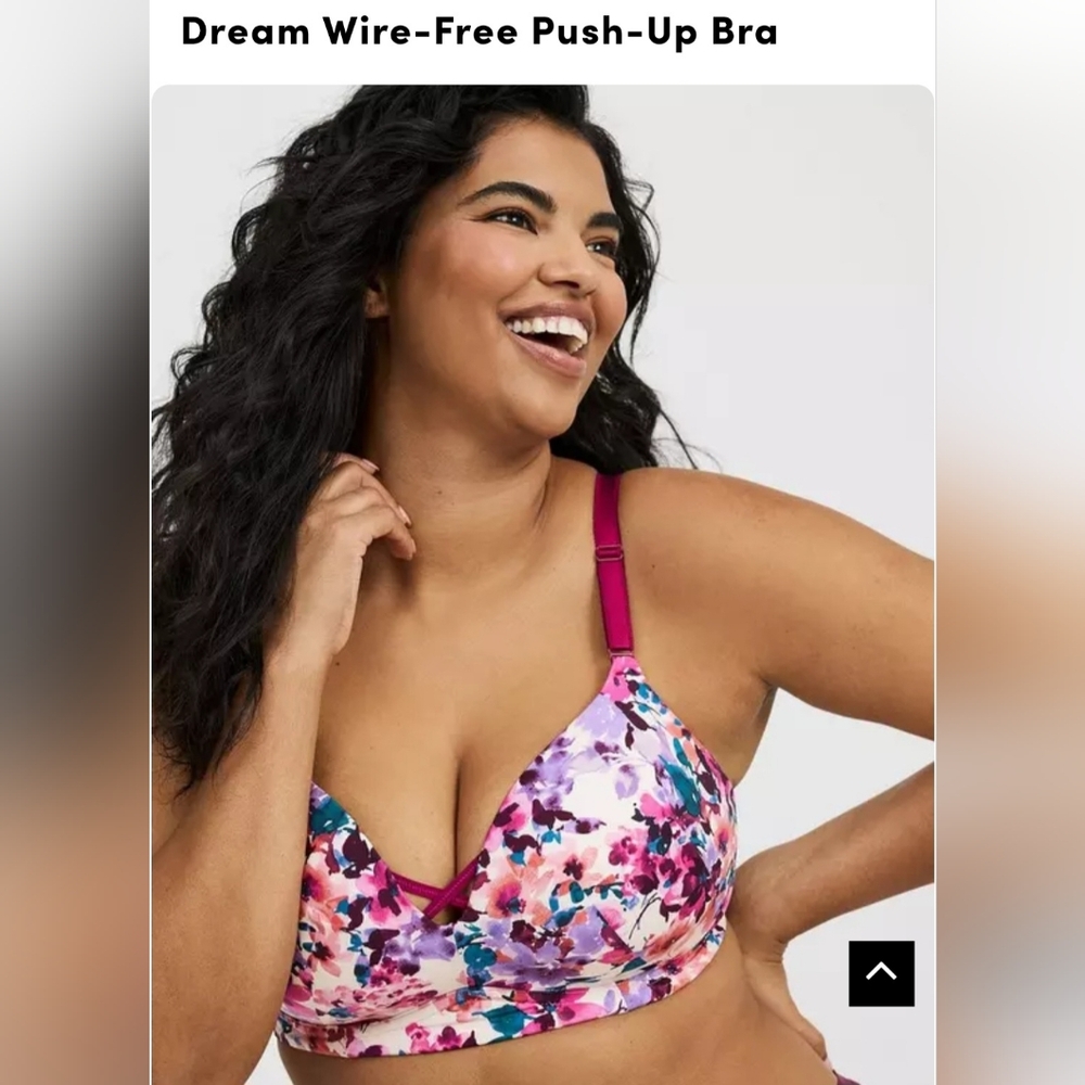 Torrid Multicolor Floral Bikini Top